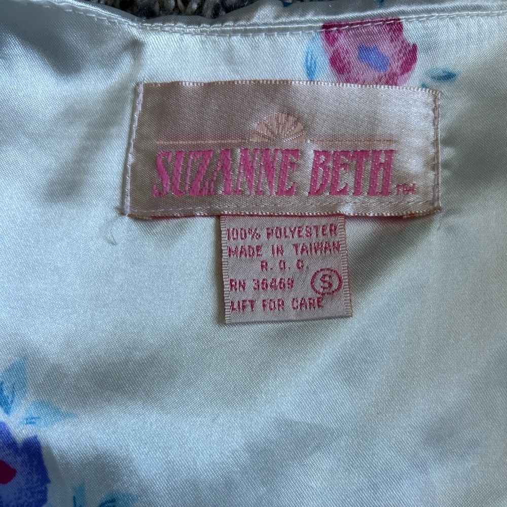 Suzanne Beth Vintage Three Piece Floral Pajama Lingerie Set size S/M - Picture 5 of 11